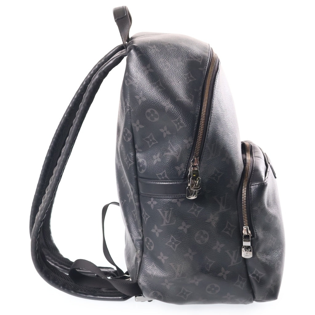 LOUIS VUITTON(ルイヴィトン) モノグラムエクリプス アポロバックパック リュックサック ブラック レザー×PVC M43186 シルバー金具 レディース