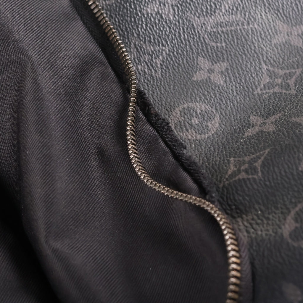 LOUIS VUITTON(ルイヴィトン) モノグラムエクリプス アポロバックパック リュックサック ブラック レザー×PVC M43186 シルバー金具 レディース