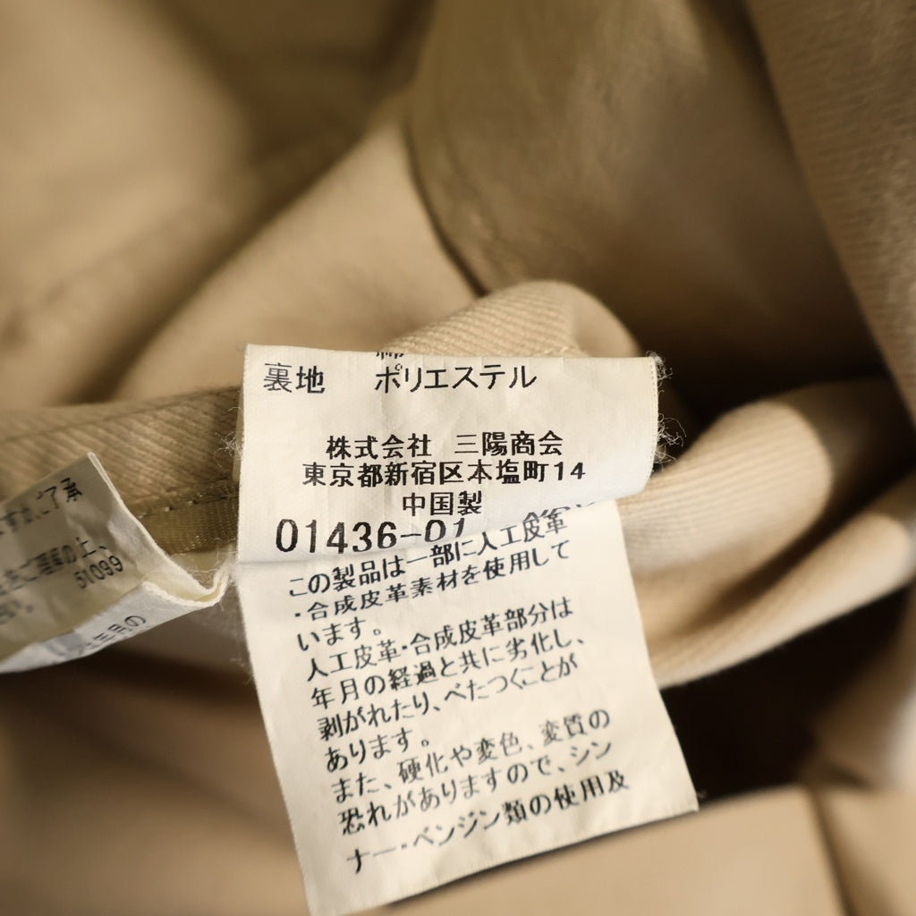 BURBERRY BLACK LABEL(バーバリー ブラックレーベル) ひざ丈ダッフルコート ライトジャケット ベージュ #L BMP36-408-28 レディース