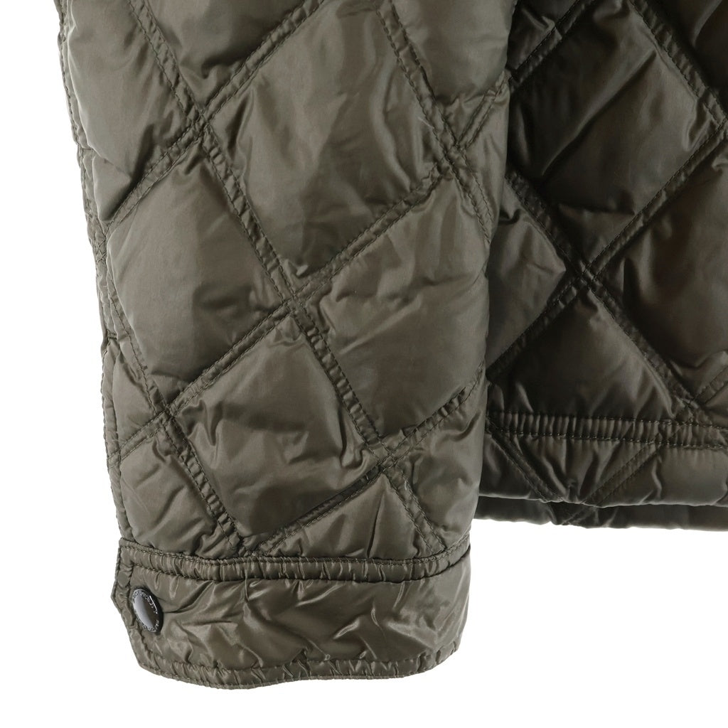 BURBERRY BLACK LABEL(バーバリー ブラックレーベル) フード付きキルティング ナイロンダウンジャケット カーキ #LL D1F16-815-78