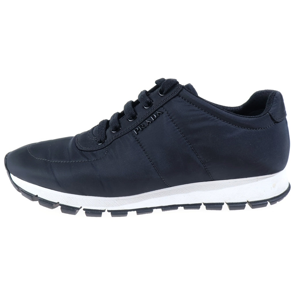 PRADA(プラダ) ローカットナイロンスニーカー シューズ ブラック #38 3E6386 レディース