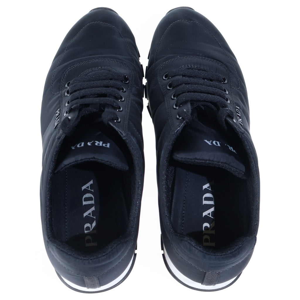 PRADA(プラダ) ローカットナイロンスニーカー シューズ ブラック #38 3E6386 レディース