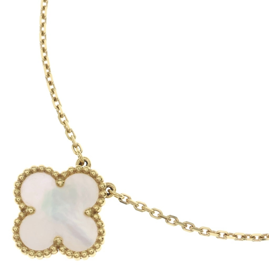Van Cleef & Arpels(ヴァンクリーフアンドアーペル) ヴィンテージアルハンブラ マザーオブパール ネックレス K18YG イエローゴールド VCARA45900 レディース