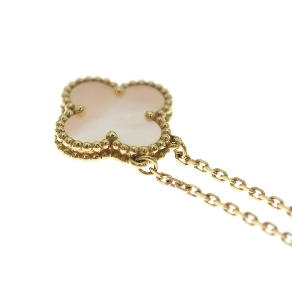 Van Cleef & Arpels(ヴァンクリーフアンドアーペル) ヴィンテージアルハンブラ マザーオブパール ネックレス K18YG イエローゴールド VCARA45900 レディース