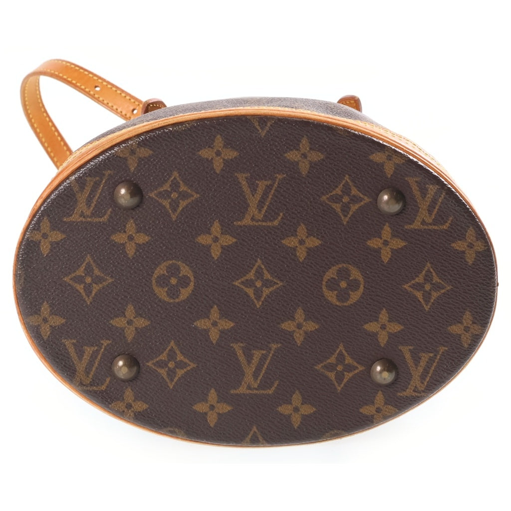 LOUIS VUITTON(ルイヴィトン) モノグラム バケットPM PVC レザー ハンドバッグ ブラウン M42238 レディース