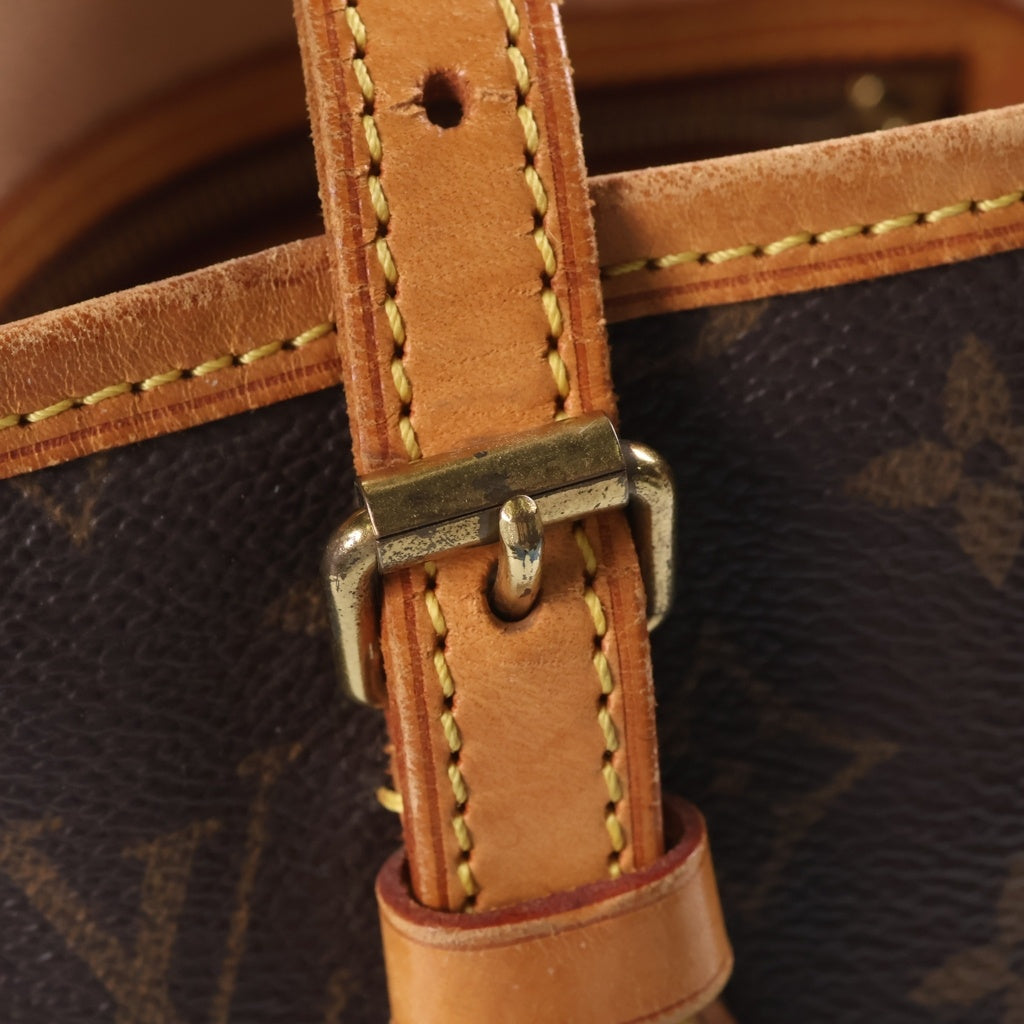 LOUIS VUITTON(ルイヴィトン) モノグラム バケットPM PVC レザー ハンドバッグ ブラウン M42238 レディース