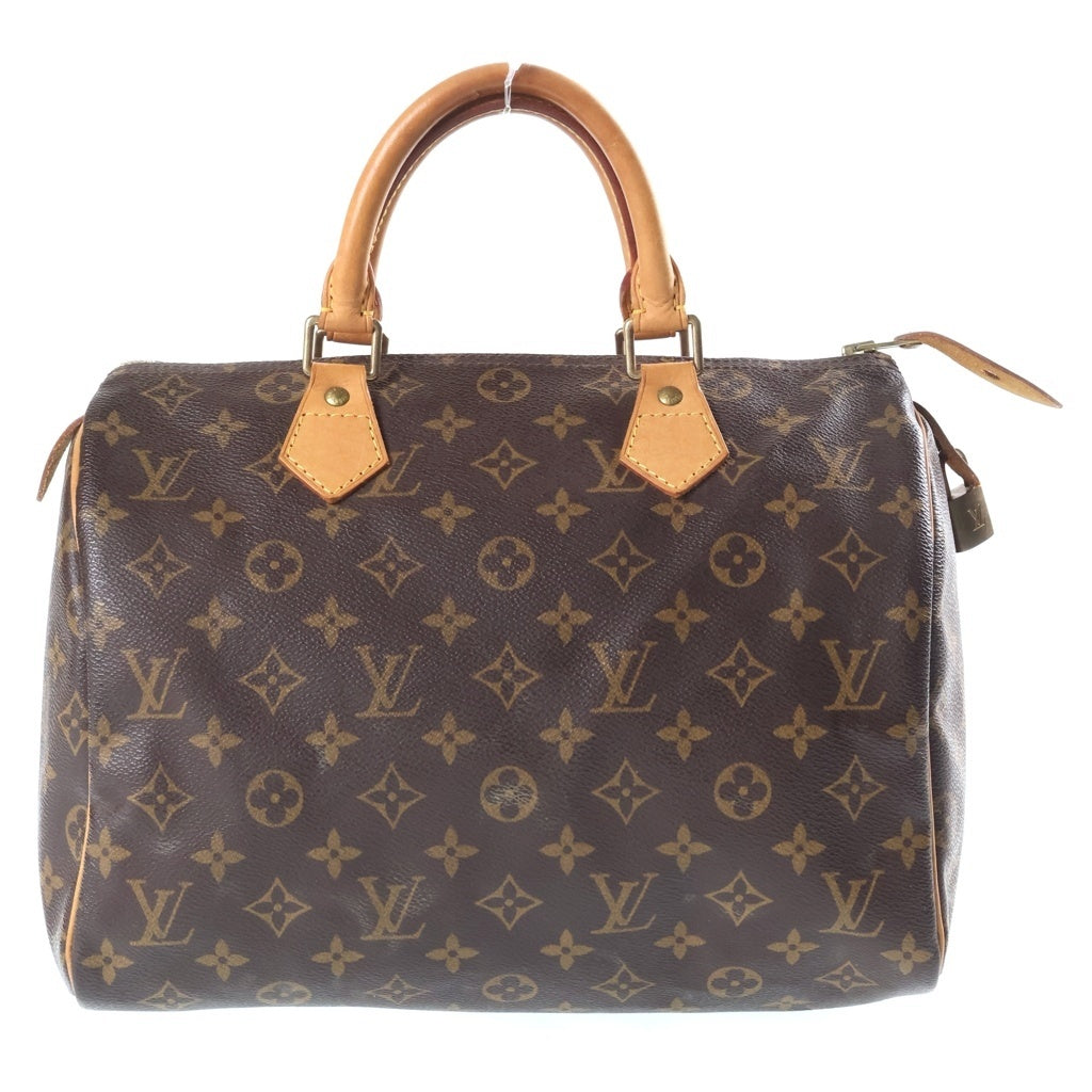 LOUIS VUITTON(ルイヴィトン) モノグラム スピーディ30 PVC レザー ハンドバッグ ブラウン M41526 レディース