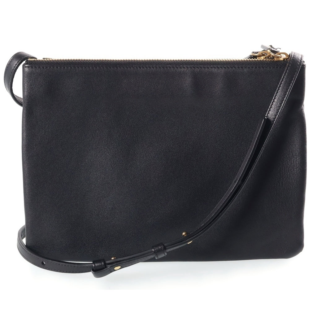 CELINE(セリーヌ) トリオ スモール ショルダーバッグ ブラック レザー