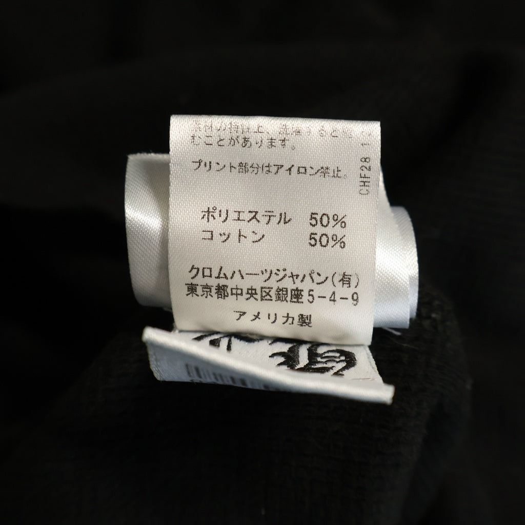 CHROME HEARTS(クロムハーツ) ×Deadly Doll サーマル プリント 長袖Tシャツ ロングスリーブカットソー ブラック #M レディース