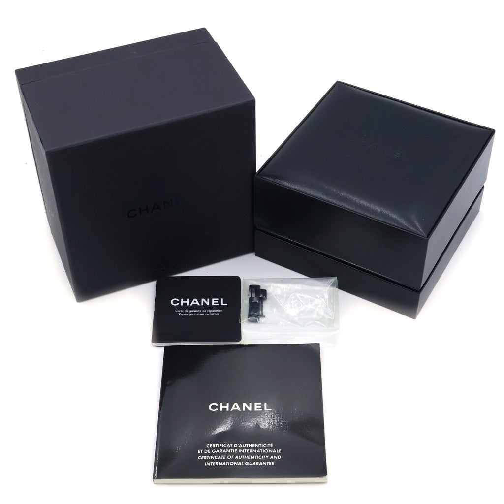 CHANEL(シャネル) J12 クロノグラフ 黒文字盤 9P ダイヤ セラミック 自動巻き 腕時計 ブラック H2419