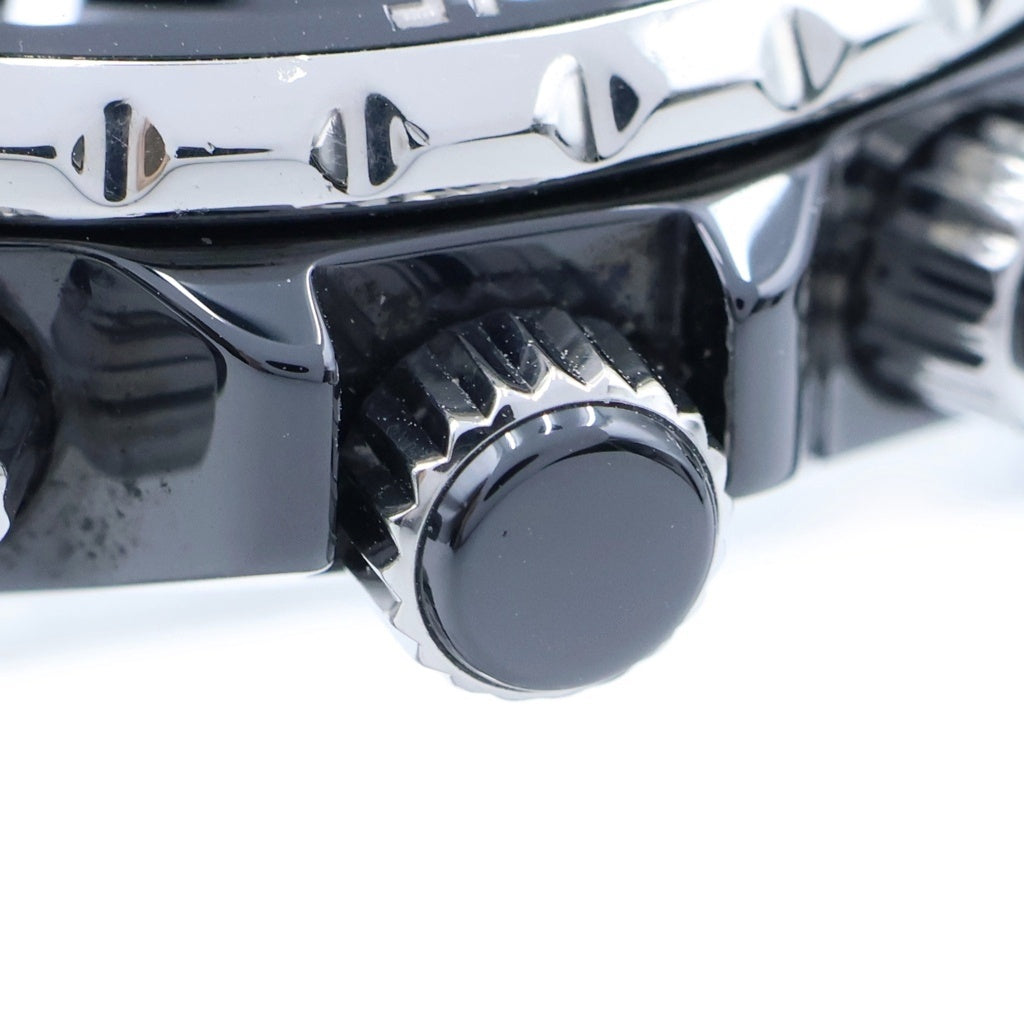 CHANEL(シャネル) J12 クロノグラフ 黒文字盤 9P ダイヤ セラミック 自動巻き 腕時計 ブラック H2419