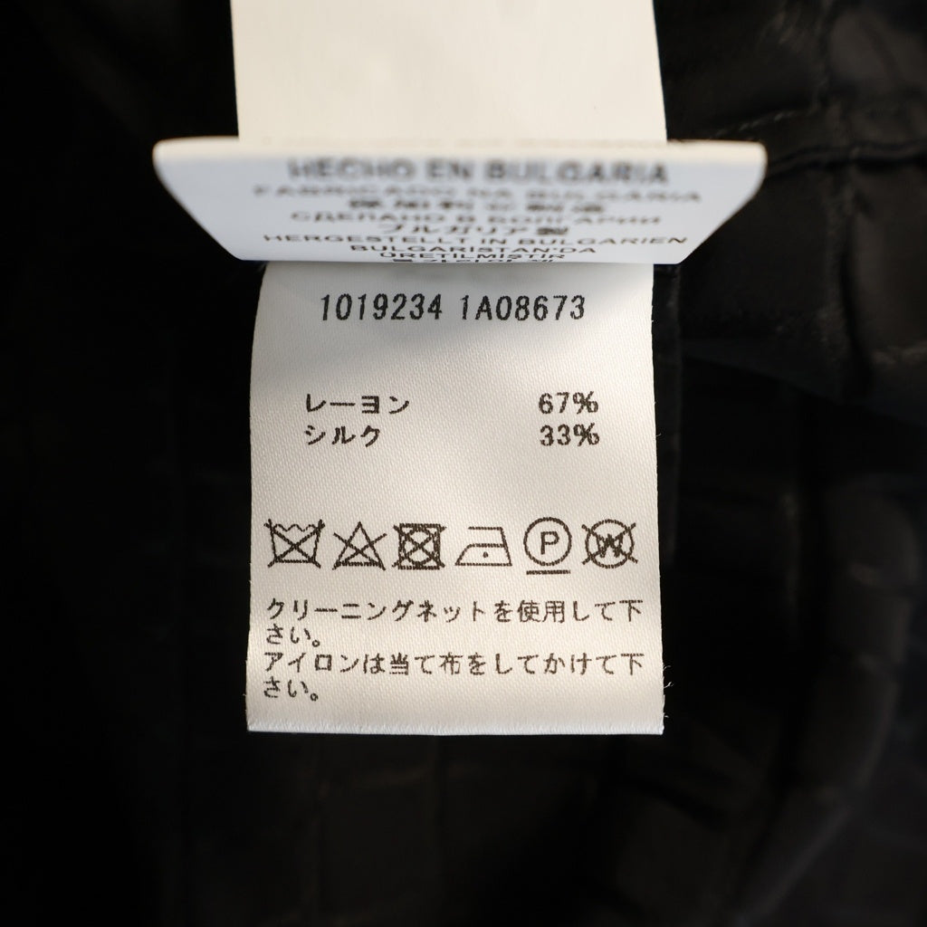 VERSACE(ヴェルサーチ) クロコ デヴォレ 長袖シャツ ブラック #36 1019234 レディース