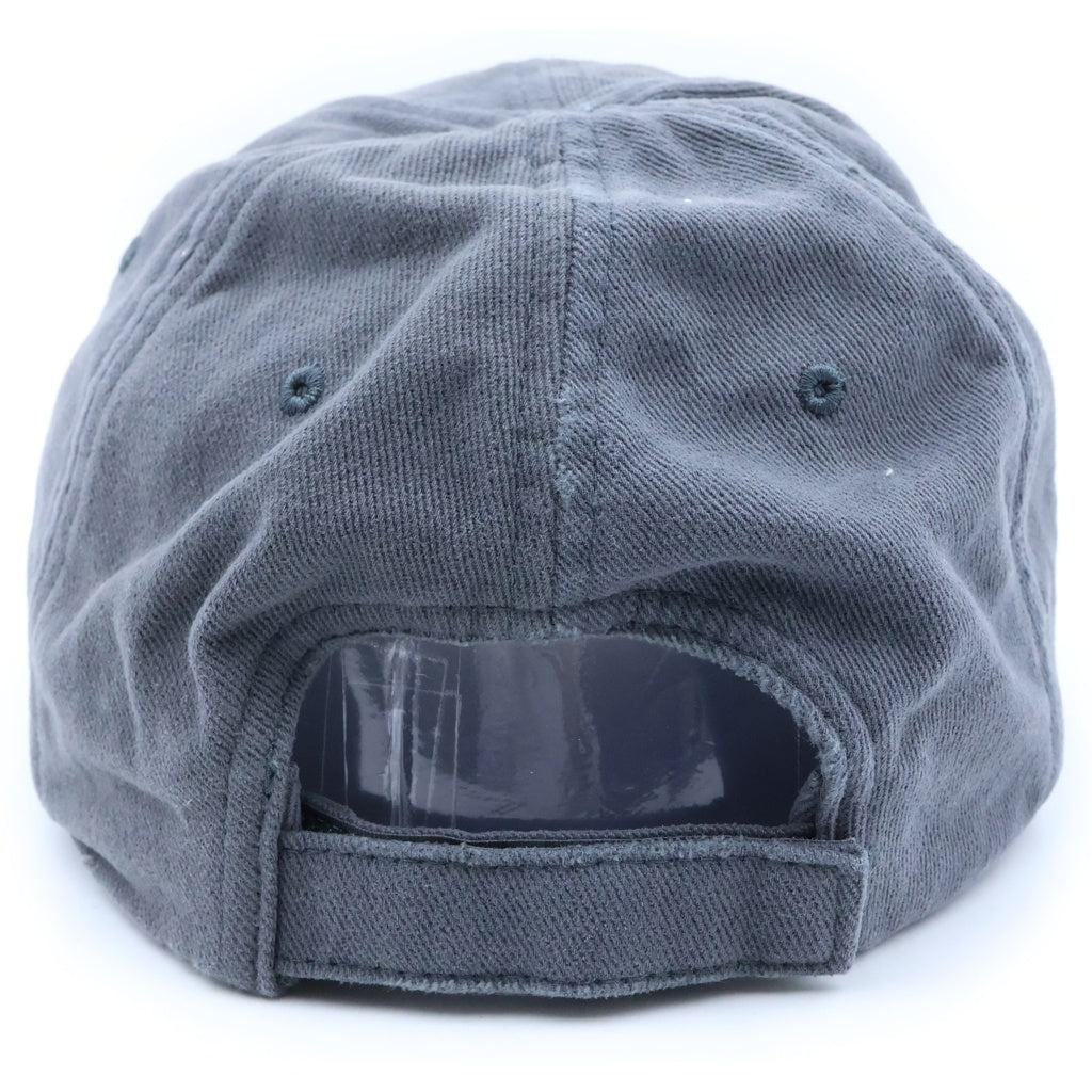 ALEXANDER WANG(アレキサンダーワン) ロゴ刺繍ダメージキャップ グレー #OS UWC1259022