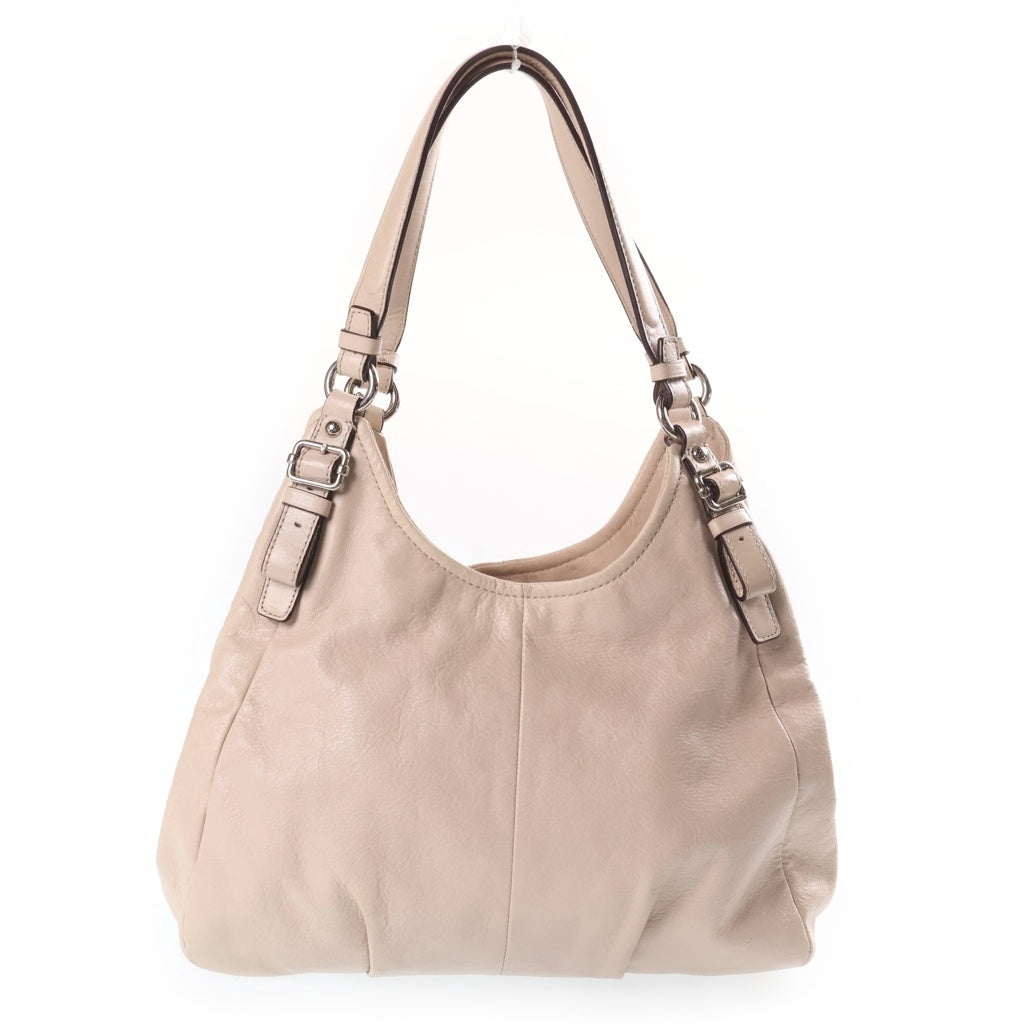 COACH(コーチ) マディソン レザー ショルダーバッグ ベージュ シルバー金具 16503 レディース