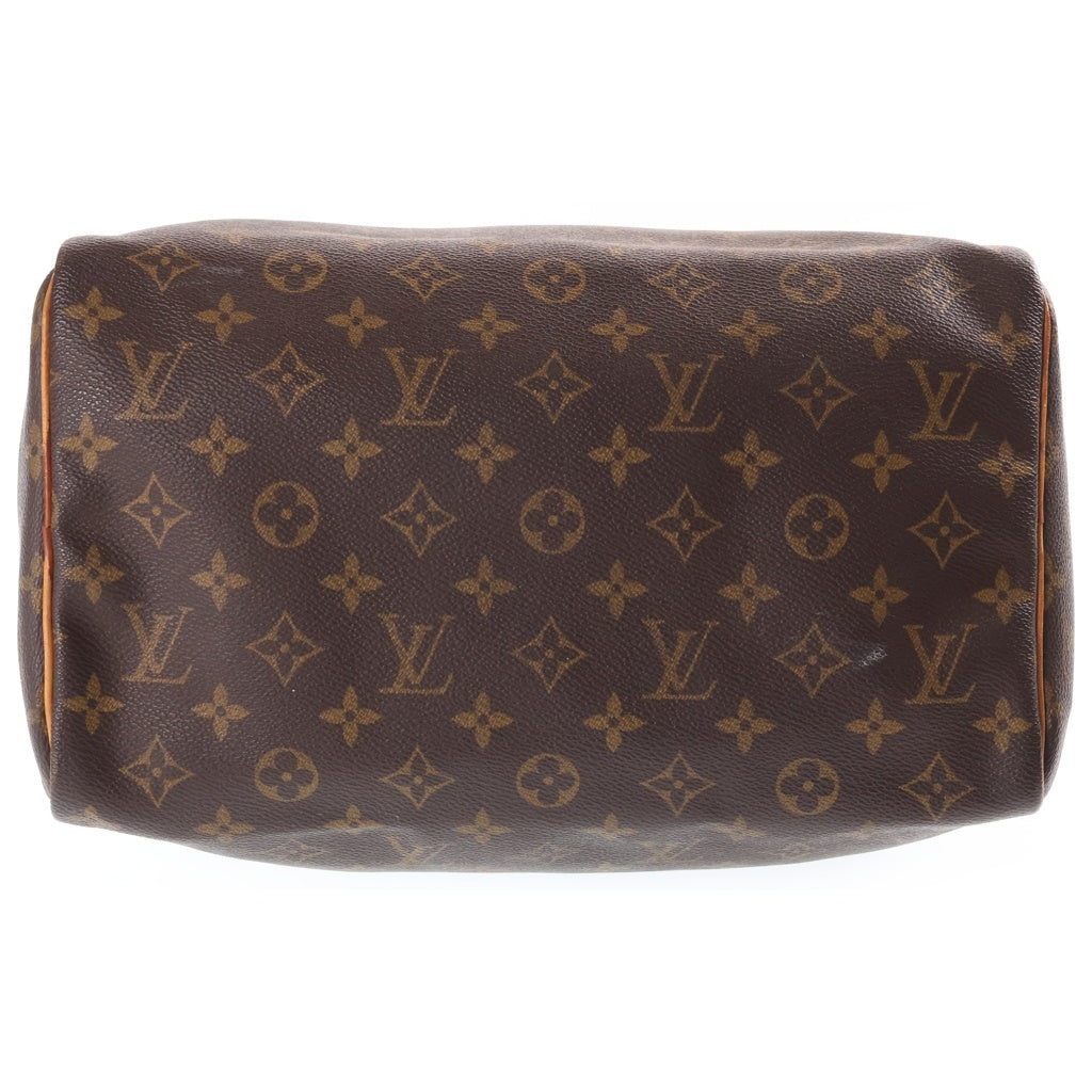 LOUIS VUITTON(ルイヴィトン) モノグラム スピーディ30 PVC レザー ハンドバッグ ブラウン M41526 レディース