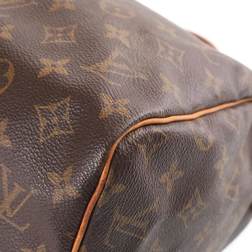 LOUIS VUITTON(ルイヴィトン) モノグラム スピーディ30 PVC レザー ハンドバッグ ブラウン M41526 レディース
