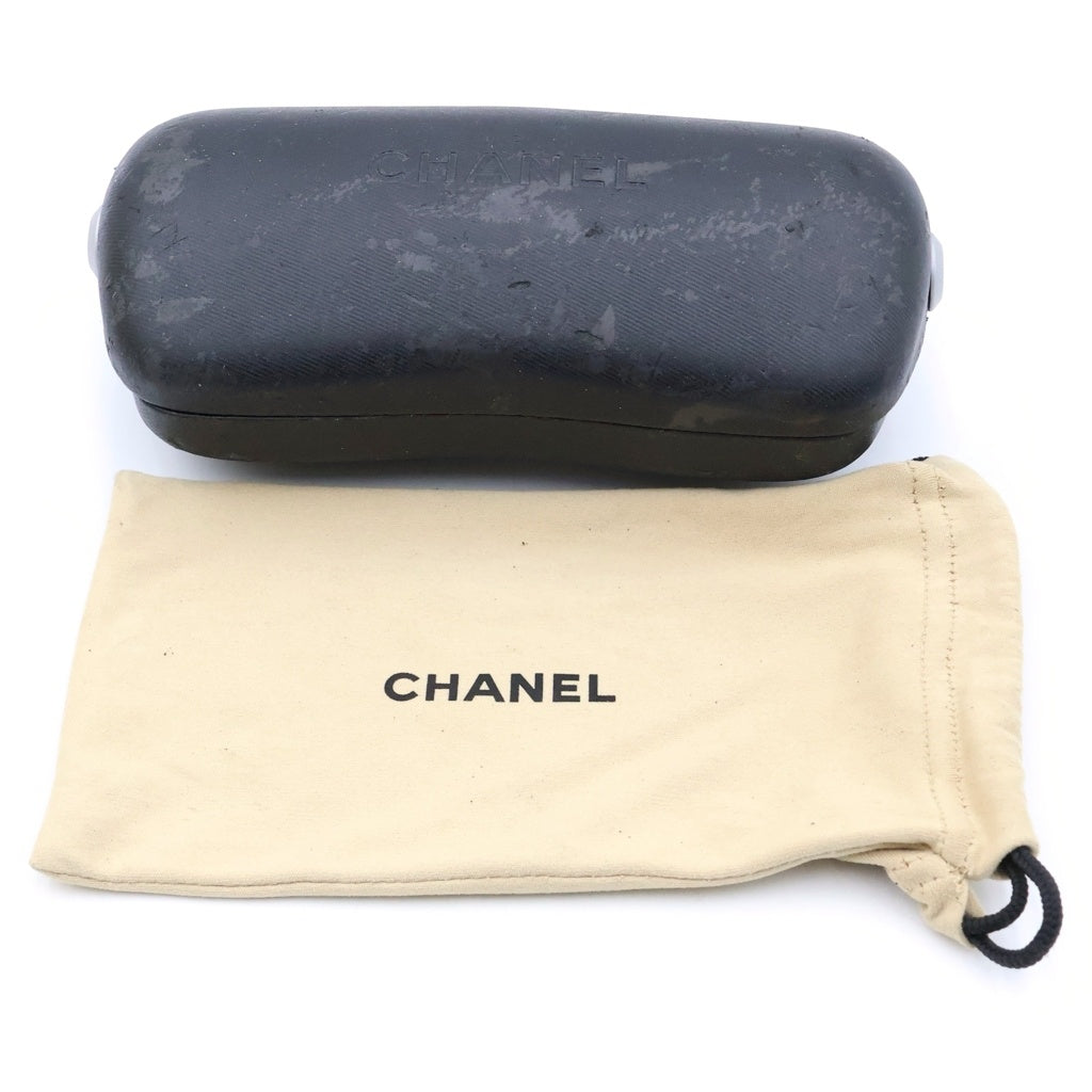 CHANEL(シャネル) ココマーク アビエーター ティアドロップフレーム カラーレンズ サングラス メガネ 眼鏡 アイウェア シルバー/ブラウン c.304/13 レディース