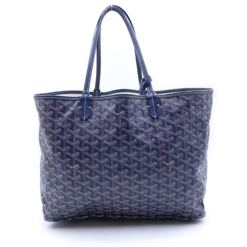 GOYARD(ゴヤール) サンルイPM トートバッグ ハンドバッグ ネイビー レザー レディース