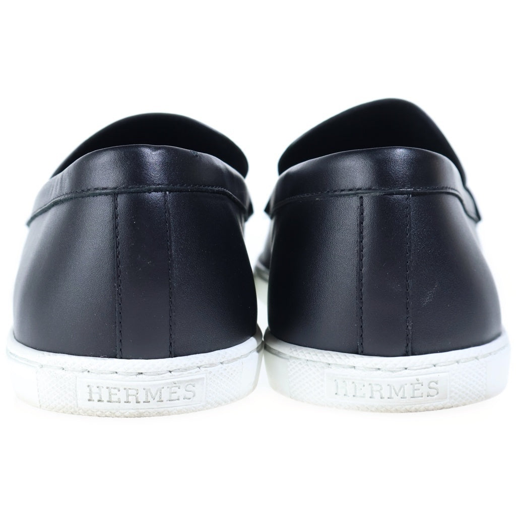 HERMES(エルメス) モカシン イグナシオ レザーデッキシューズ ローカットスニーカー #40.5