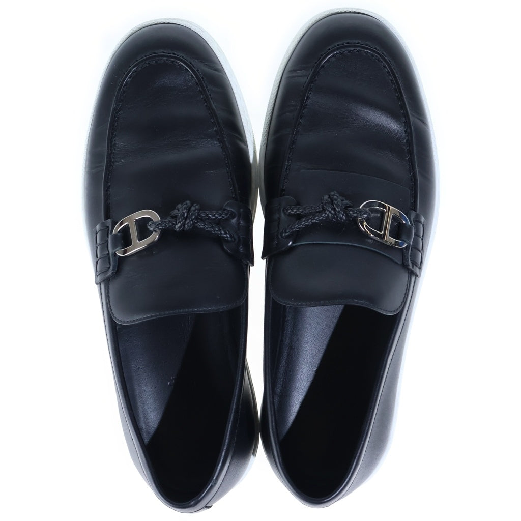 HERMES(エルメス) モカシン イグナシオ レザーデッキシューズ ローカットスニーカー #40.5