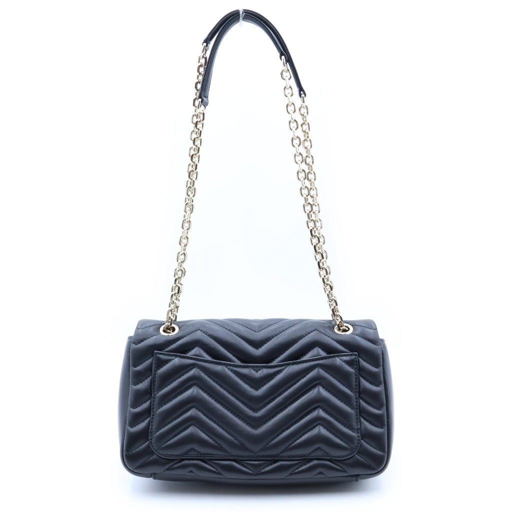 GUCCI(グッチ) GGマーモント ミディアム 2WAYハンドバッグ チェーンショルダーバッグ ブラック レザー 837267 ゴールド金具 レディース