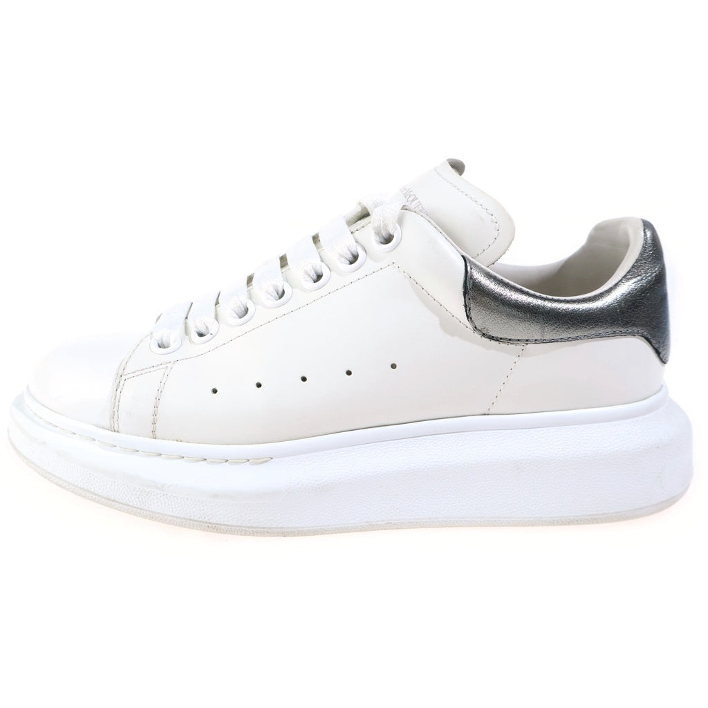 Alexander McQueen(アレキサンダーマックイーン) ロゴ レザーローカットスニーカー ホワイト
