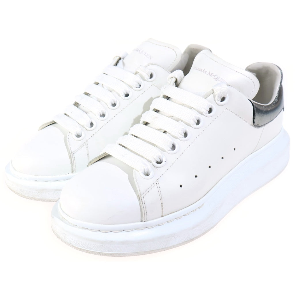 Alexander McQueen(アレキサンダーマックイーン) ロゴ レザーローカットスニーカー ホワイト