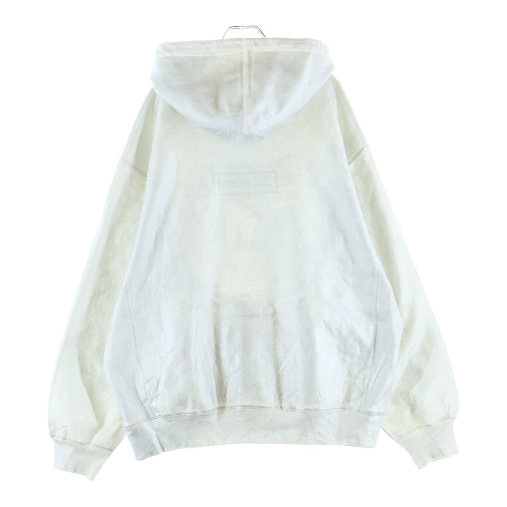 SUPREME(シュプリーム) 24SS ×MM6 Maison Margiela Foil Box Logo Hooded Sweatshirt エムエムシックス メゾンマルジェラ フォイル ボックスロゴ刺繍 プルオーバー スウェットパーカー