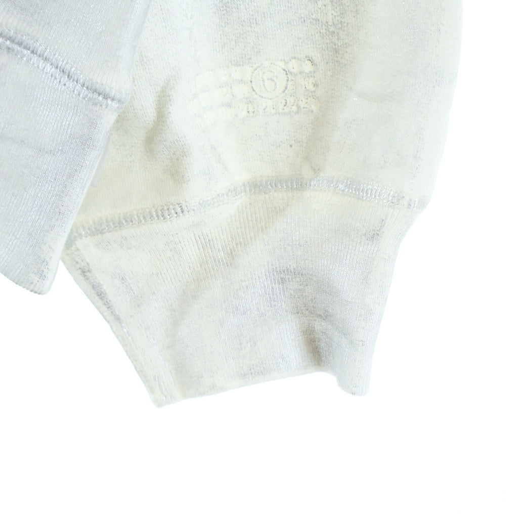 SUPREME(シュプリーム) 24SS ×MM6 Maison Margiela Foil Box Logo Hooded Sweatshirt エムエムシックス メゾンマルジェラ フォイル ボックスロゴ刺繍 プルオーバー スウェットパーカー