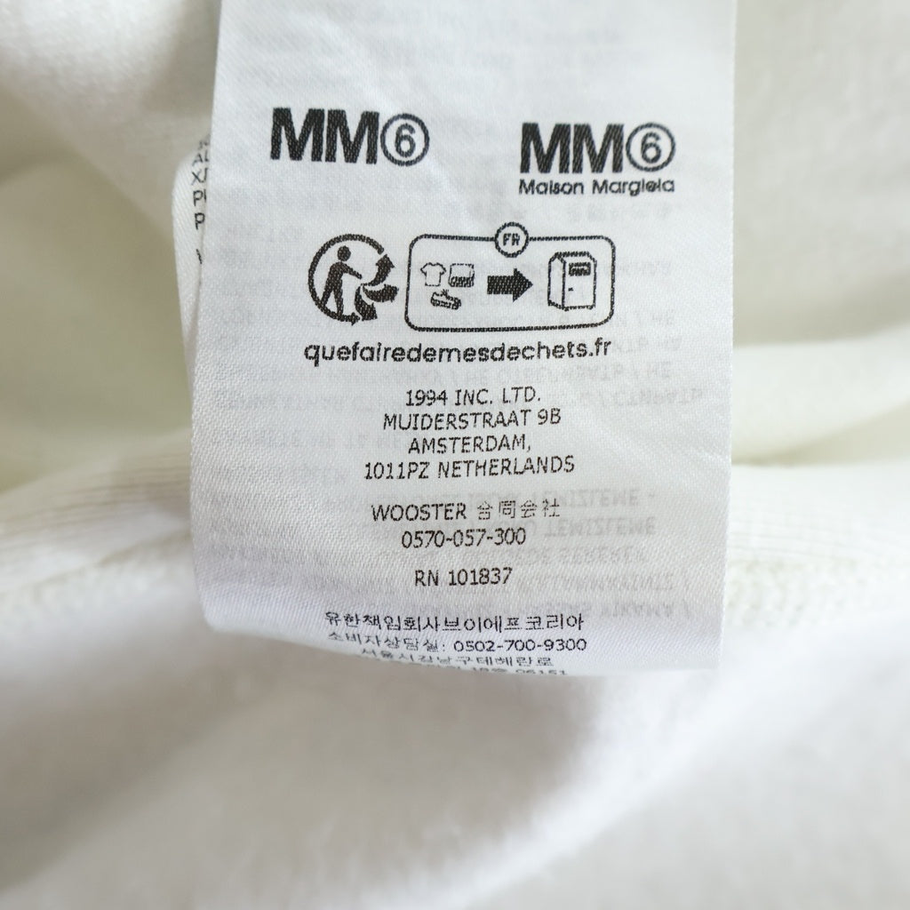 SUPREME(シュプリーム) 24SS ×MM6 Maison Margiela Foil Box Logo Hooded Sweatshirt エムエムシックス メゾンマルジェラ フォイル ボックスロゴ刺繍 プルオーバー スウェットパーカー