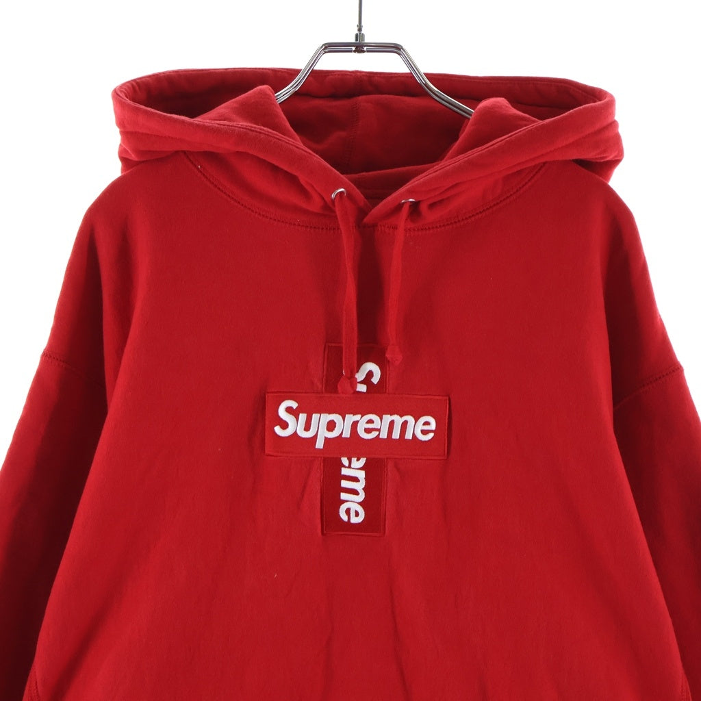 SUPREME(シュプリーム) 20AW Cross Box Logo Hooded Sweatshirt クロスボックスロゴ刺繍 プルオーバー スウェットパーカー フーディー レッド