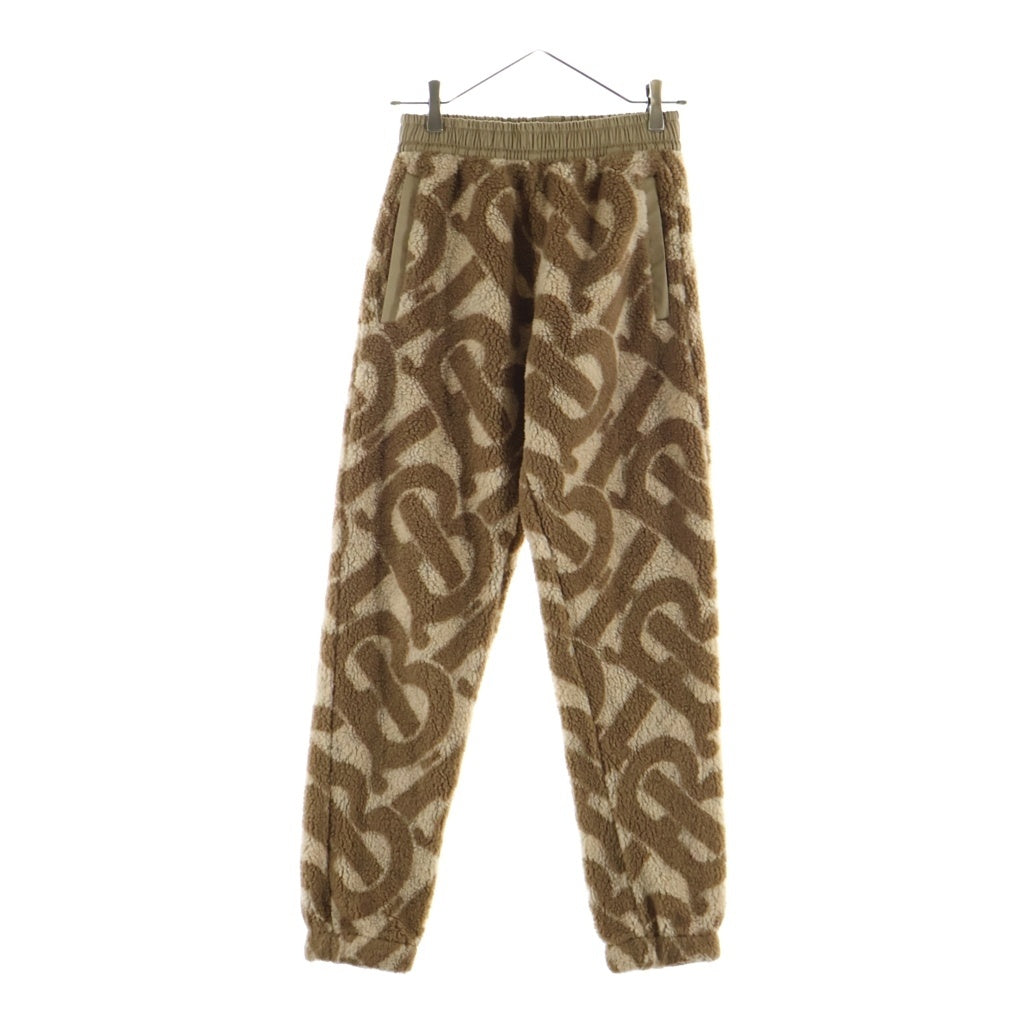 BURBERRY(バーバリー) TB モノグラム ボアフリース ジョガーパンツ ベージュ 8058388