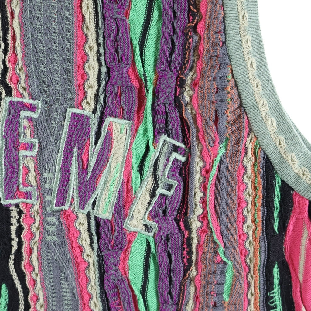 SUPREME(シュプリーム) ×Coogi 23SS Basketball Jersey Multi クージーバスケットボールジャージー ケーブルニットタンクトップ マルチカラー #XL