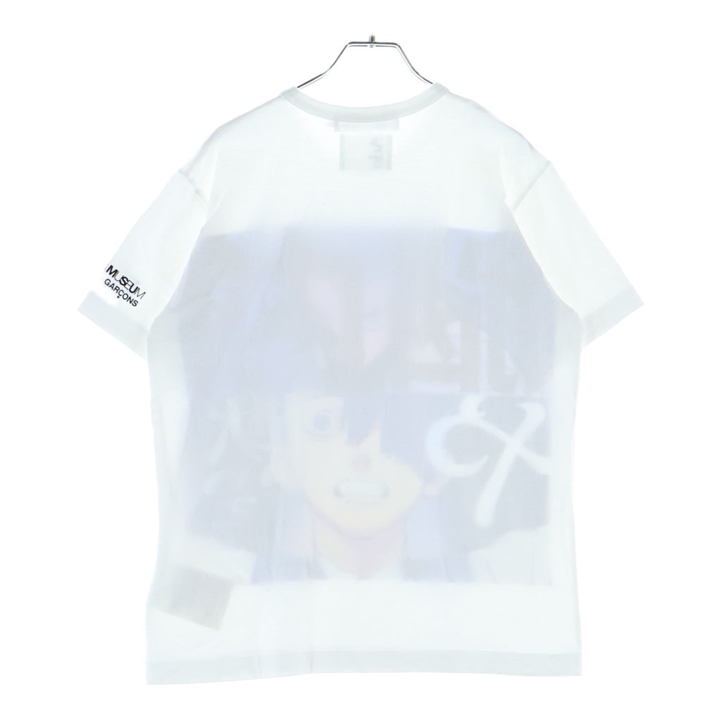 COMME des GARCONS(コムデギャルソン) 24SS ×Ado アド グラフィックプリント 半袖Tシャツ カットソー ホワイト AD2024 LM-T101