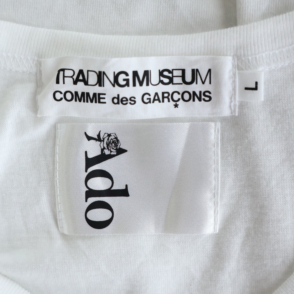 COMME des GARCONS(コムデギャルソン) 24SS ×Ado アド グラフィックプリント 半袖Tシャツ カットソー ホワイト AD2024 LM-T101