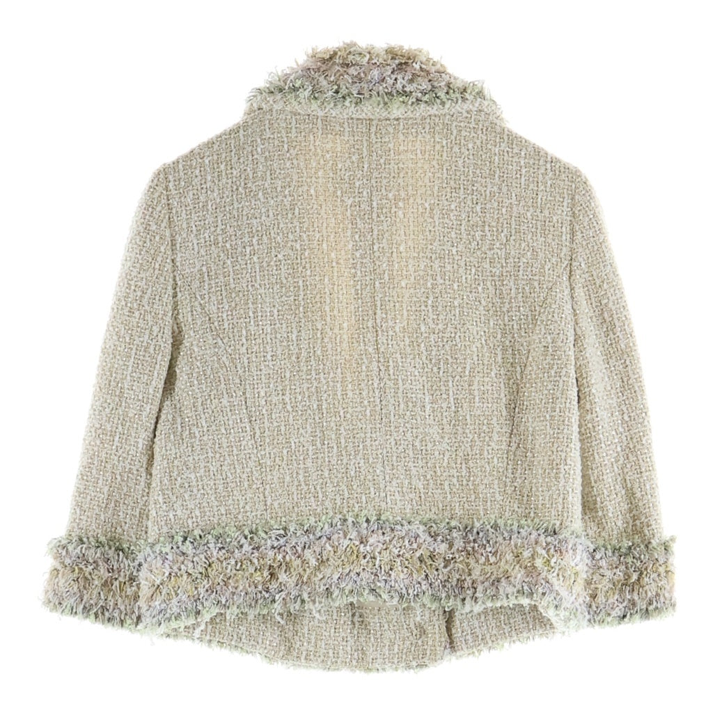 CHANEL(シャネル) ミドル丈 ツイードジャケット ベージュ #38 P44995V25533 レディース