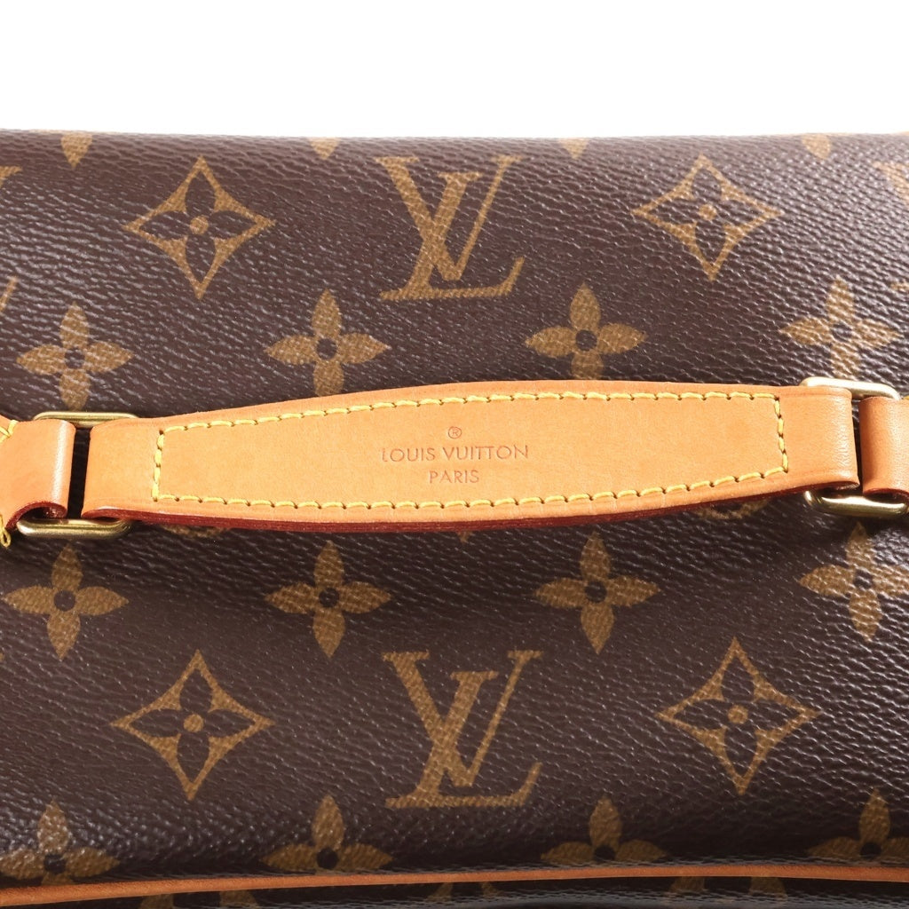 LOUIS VUITTON(ルイヴィトン) モノグラム ニースBB ハンドバッグ バニティ バッグ 収納 メイクポーチ ブラウン レザー×PVC M42265 ゴールド金具 レディース