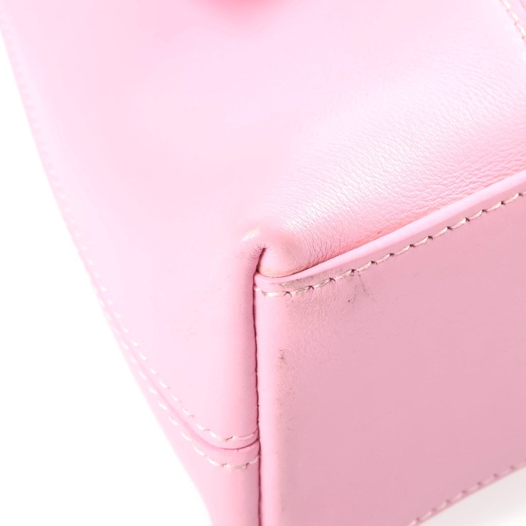 BALENCIAGA(バレンシアガ) ダウンタウンXS ショルダーバッグ ピンク レザー 671355 シルバー金具 レディース
