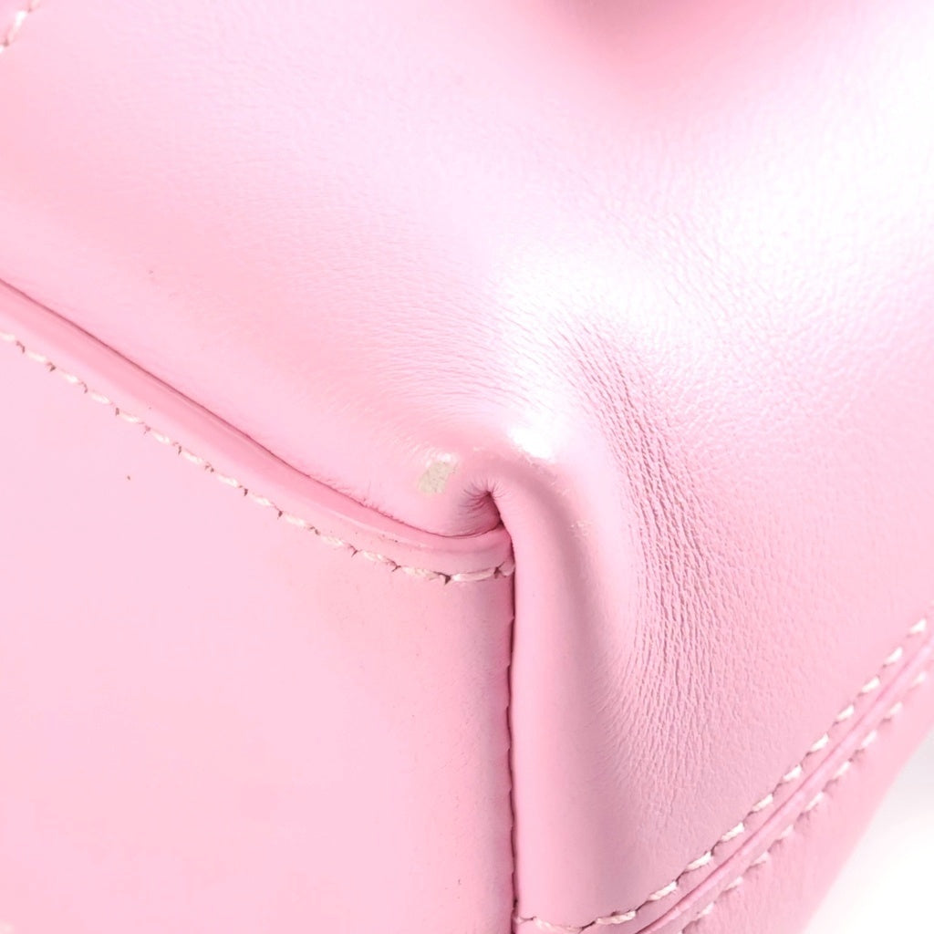 BALENCIAGA(バレンシアガ) ダウンタウンXS ショルダーバッグ ピンク レザー 671355 シルバー金具 レディース