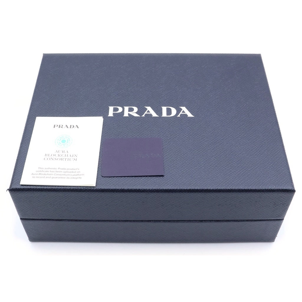 PRADA(プラダ) リナイロン フォンショルダーバッグ スマートフォンケース ブラック ナイロン 2ZH155 シルバー金具 レディース