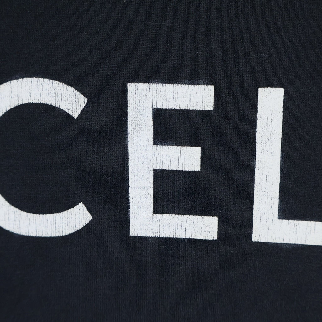 CELINE(セリーヌ) ロゴプリント 半袖Tシャツ カットソー ブラック #XL