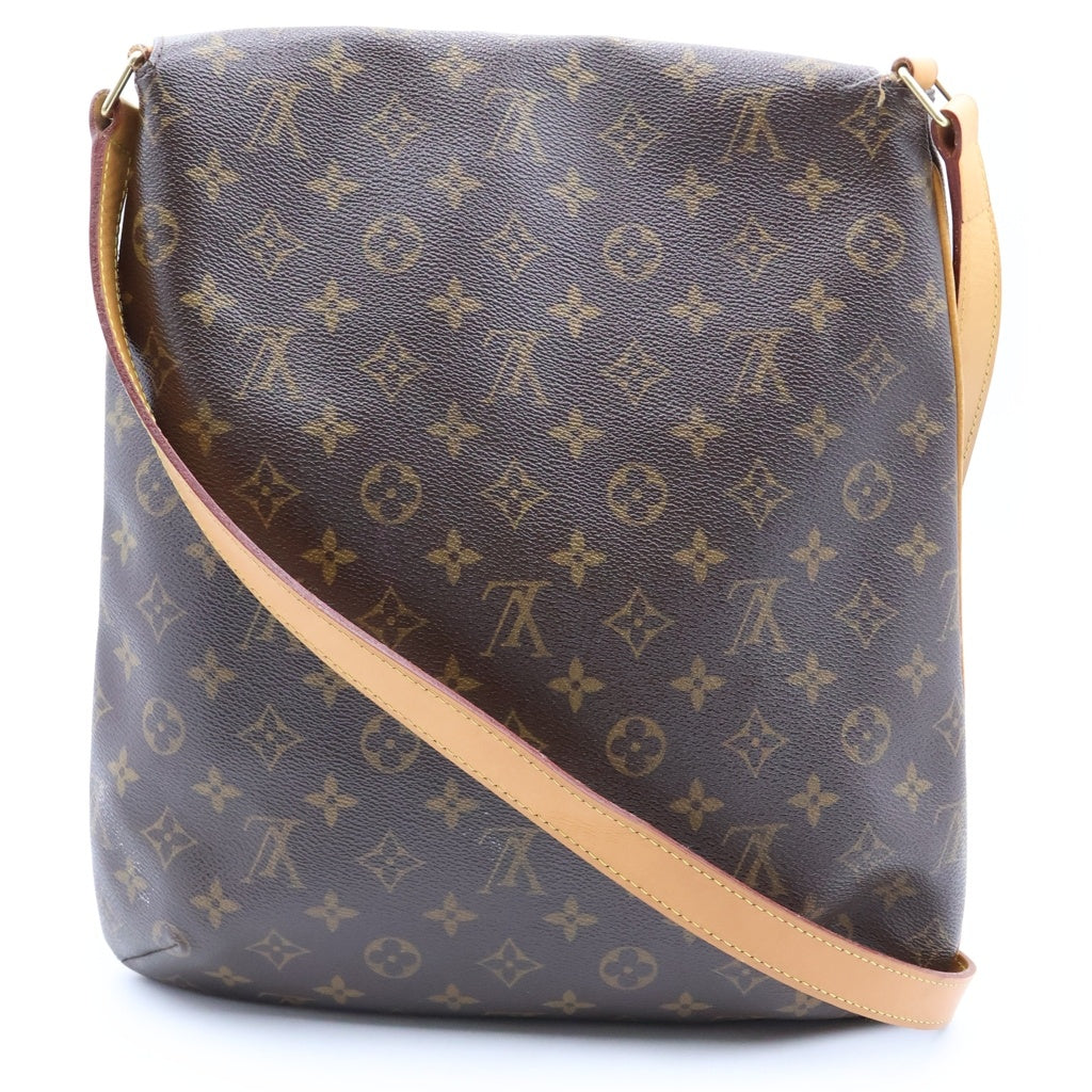 LOUIS VUITTON(ルイヴィトン) モノグラム ミュゼット PVC レザー ショルダーバッグ ブラウン M51256 レディース