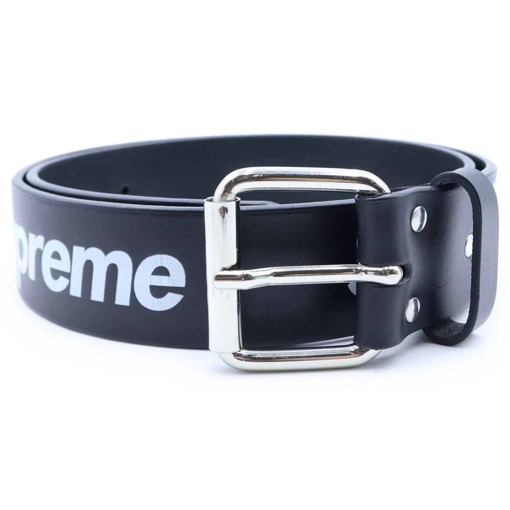 SUPREME(シュプリーム) 23SS Repeat Leather Belt リピート レザー ベルト ブラック