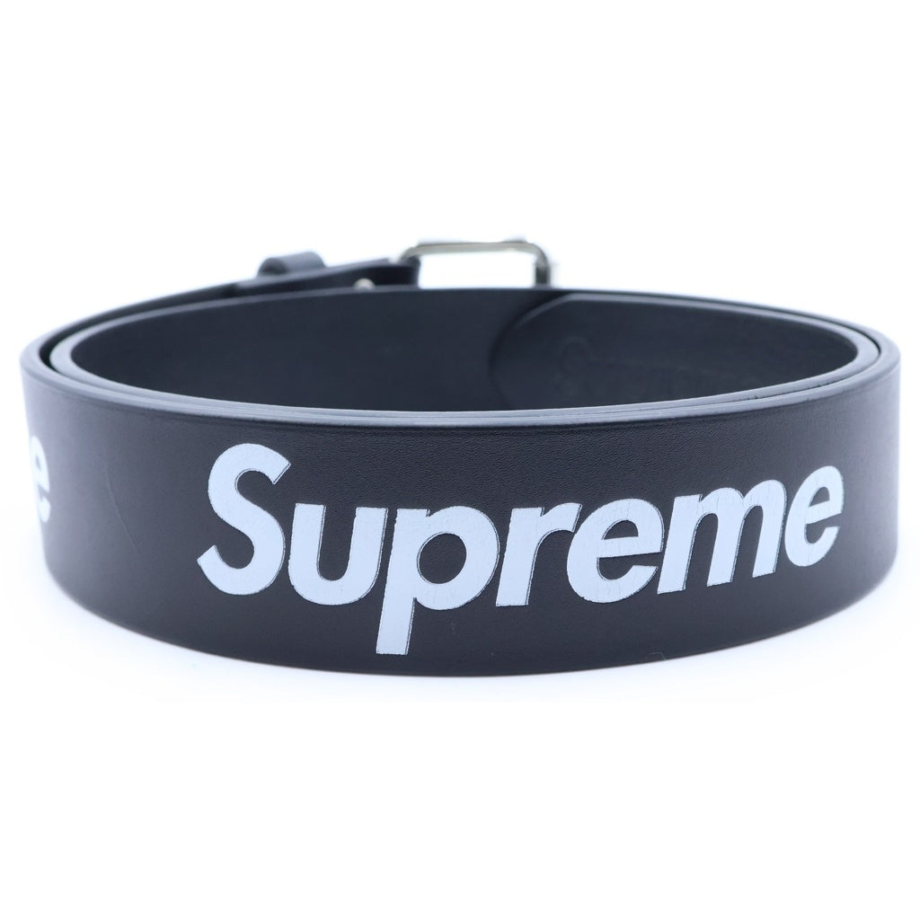 SUPREME(シュプリーム) 23SS Repeat Leather Belt リピート レザー ベルト ブラック
