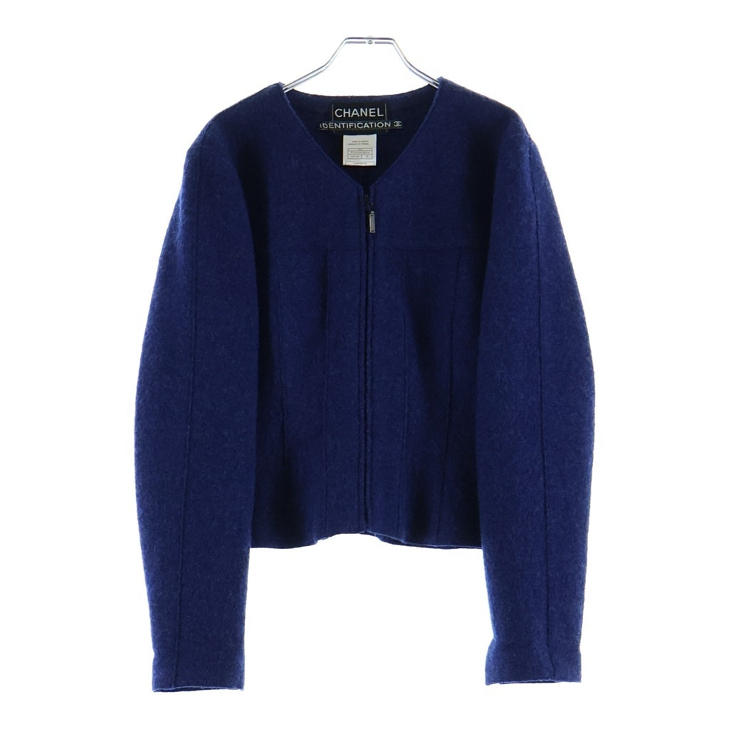 CHANEL(シャネル) ジャケット ジップ 99A ウール ブルー P13958