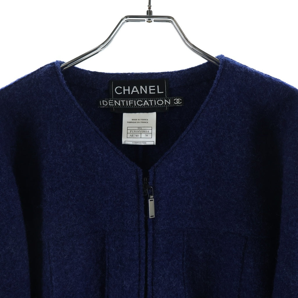 CHANEL(シャネル) ジャケット ジップ 99A ウール ブルー P13958
