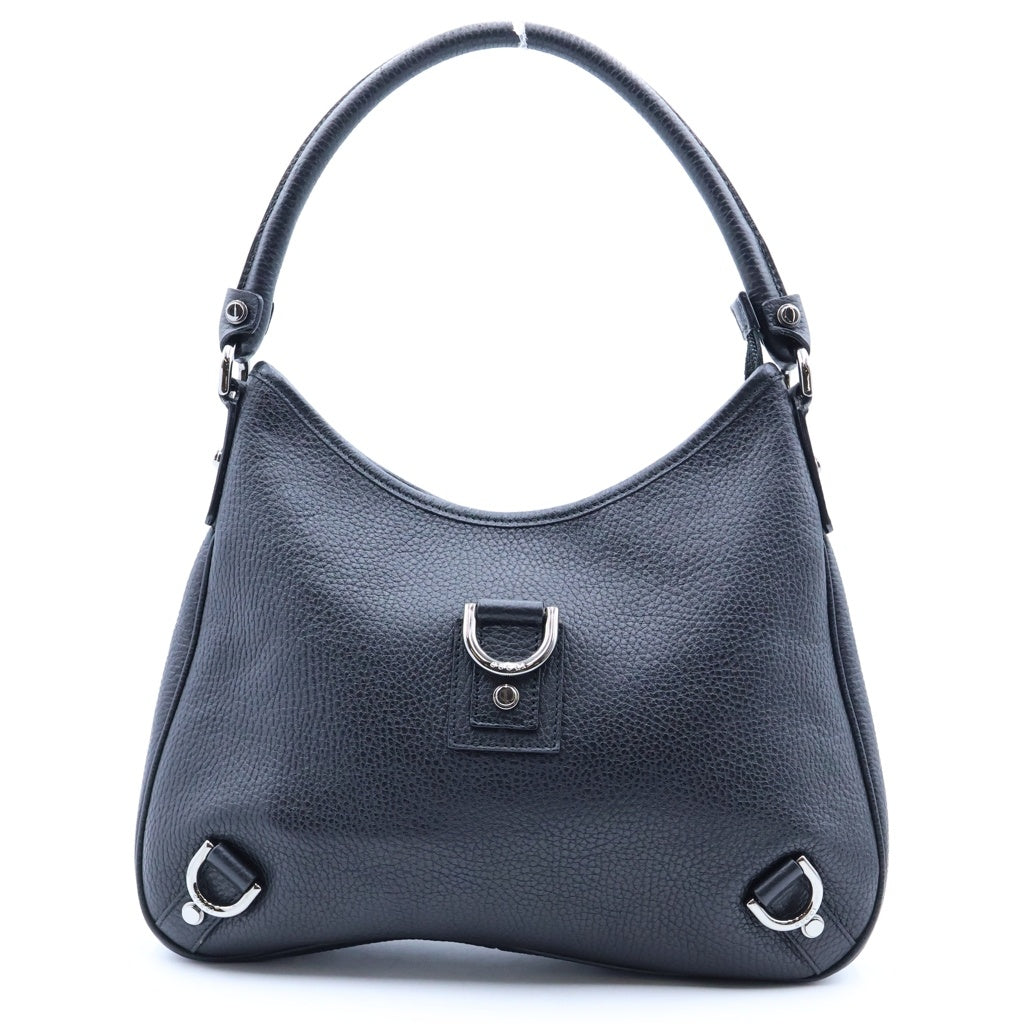 GUCCI(グッチ) アビー レザー ワンショルダーバッグ シルバー金具 ブラック 268637 レディース