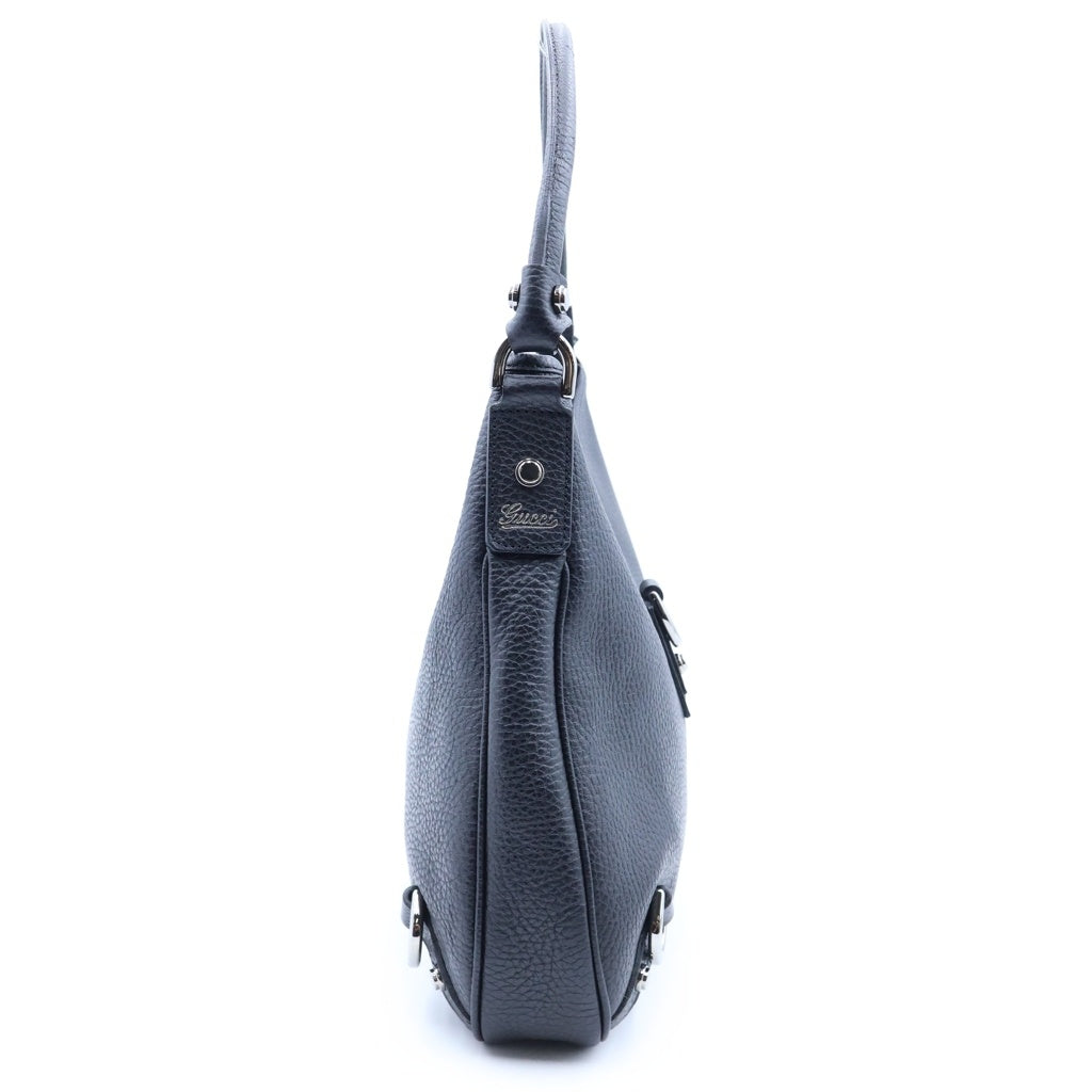GUCCI(グッチ) アビー レザー ワンショルダーバッグ シルバー金具 ブラック 268637 レディース