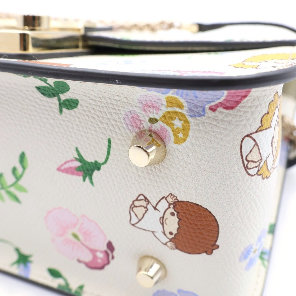 FURLA(フルラ) ×リトルツインスターズ キキララ メトロポリス 総柄プリント レザー チェーンショルダーバッグ アイボリー BFN8 ALT 1062551 レディース