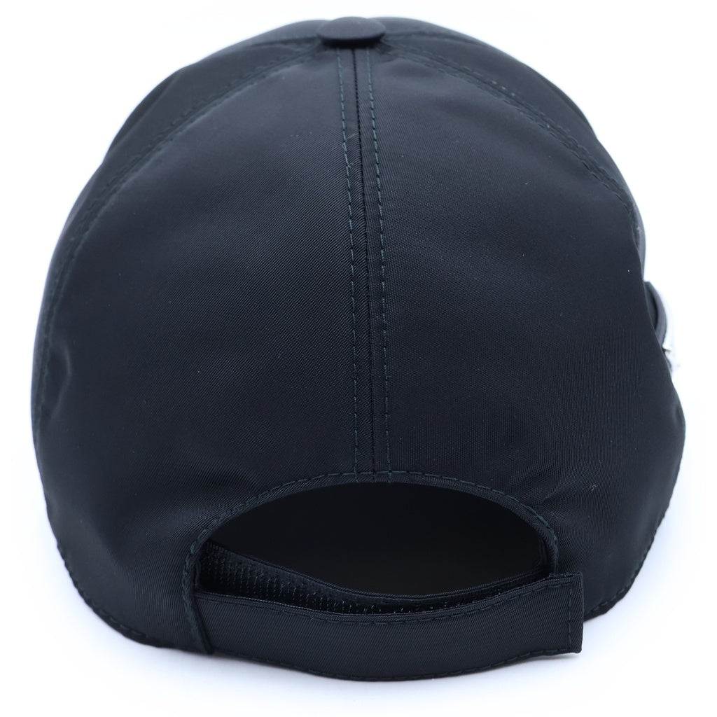 PRADA(プラダ) Re-Nylon ベースボール キャップ 帽子 ロゴ プレート ブラック 1HC274 レディース